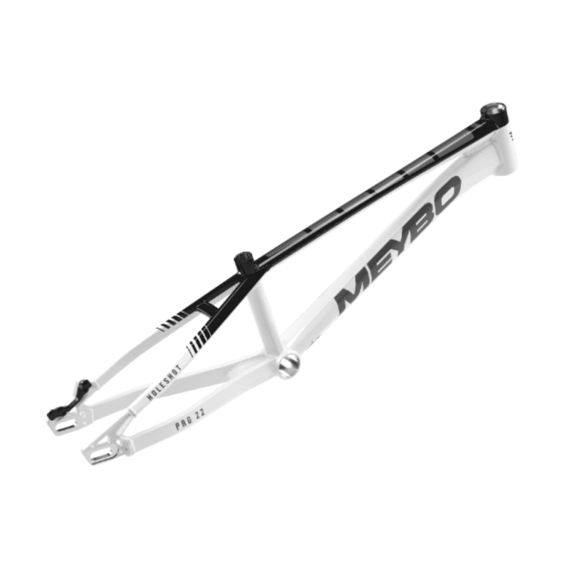 Meybo Holeshot Alloy BMX Race Frame 2025-White/Black/Grey