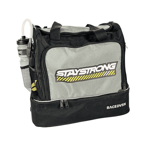 Stay Strong Chevron Kit/Helmet Bag - Black and Gray