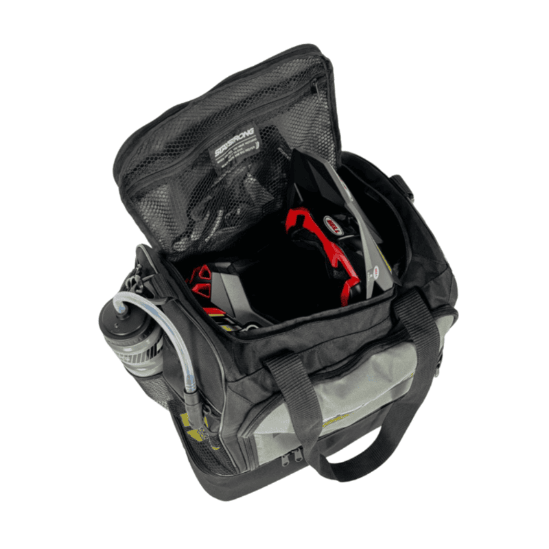 Stay Strong Chevron Kit/Helmet Bag - Black and Gray