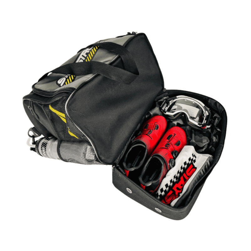 Stay Strong Chevron Kit/Helmet Bag - Black and Gray