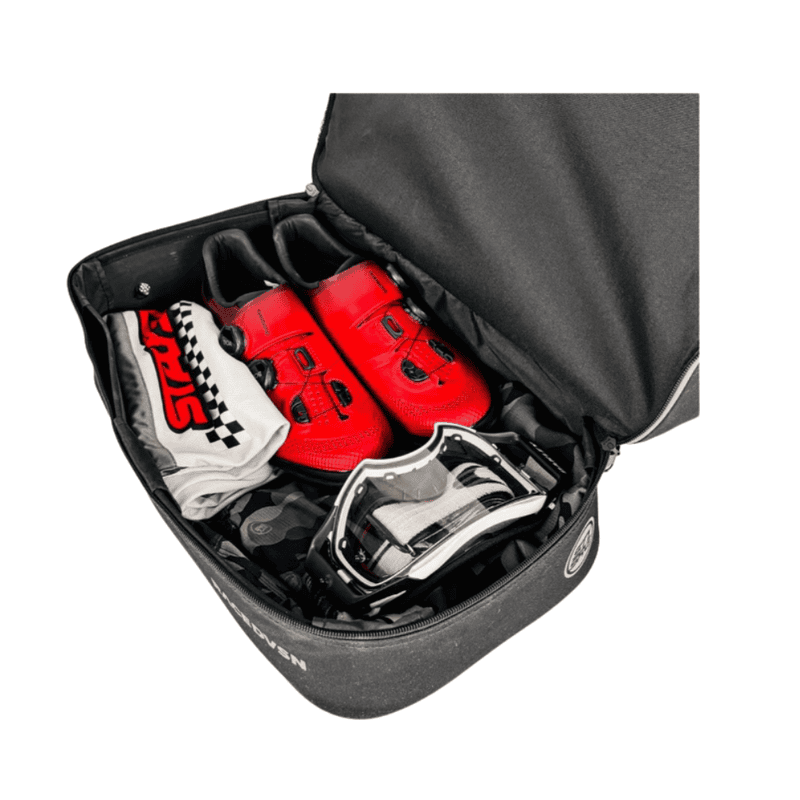 Stay Strong Chevron Kit/Helmet Bag - Black and Gray