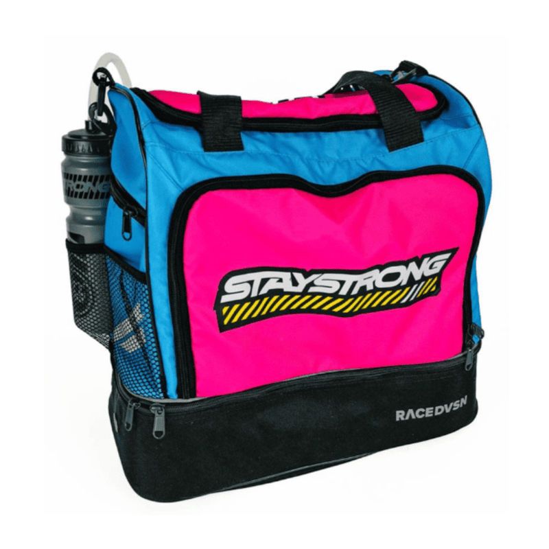 Stay Strong Chevron Kit/Helmet Bag - Pink