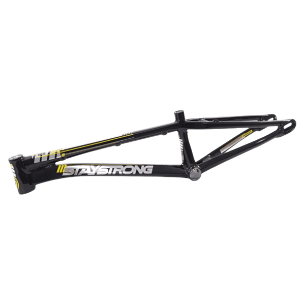 Stay Strong For Life V4 V-Brake Alloy BMX Race Frame-Black/Silver