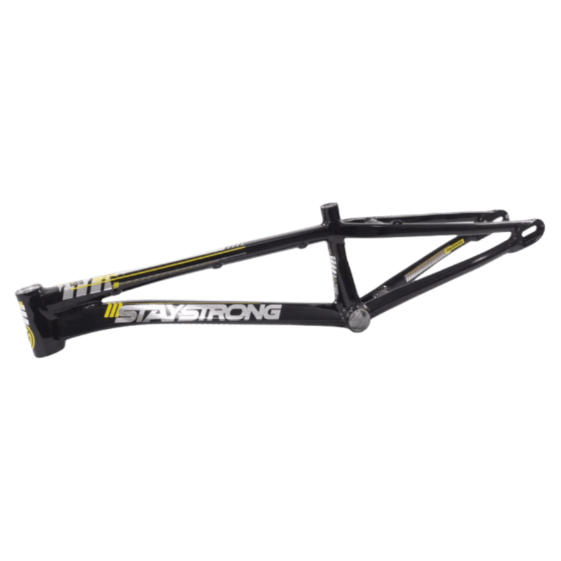 Stay Strong For Life V4 V-Brake Alloy BMX Race Frame-Black/Silver