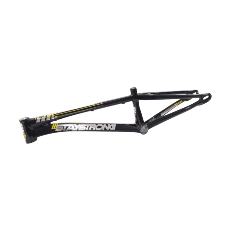 Stay Strong For Life V4 V-Brake Alloy BMX Race Frame-Black/Silver