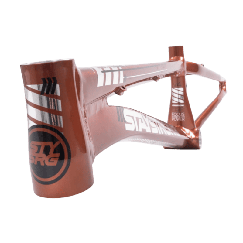 Stay Strong For Life V4 V-Brake Alloy BMX Race Frame-Copper