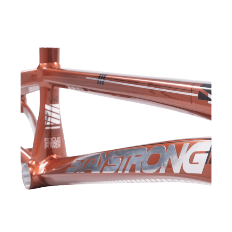 Stay Strong For Life V4 V-Brake Alloy BMX Race Frame-Copper