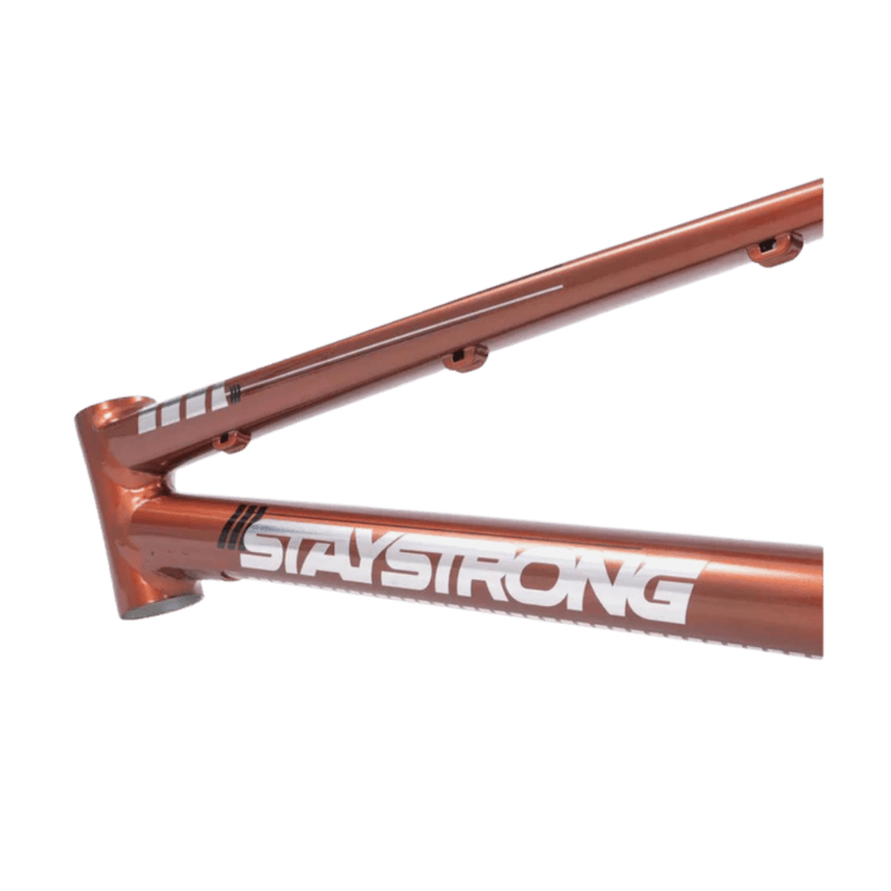 Stay Strong For Life V4 V-Brake Alloy BMX Race Frame-Copper
