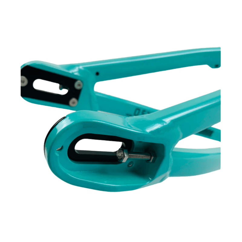 Stay Strong For Life V5 Disc Alloy BMX Race Frame - Charcoal/Mint
