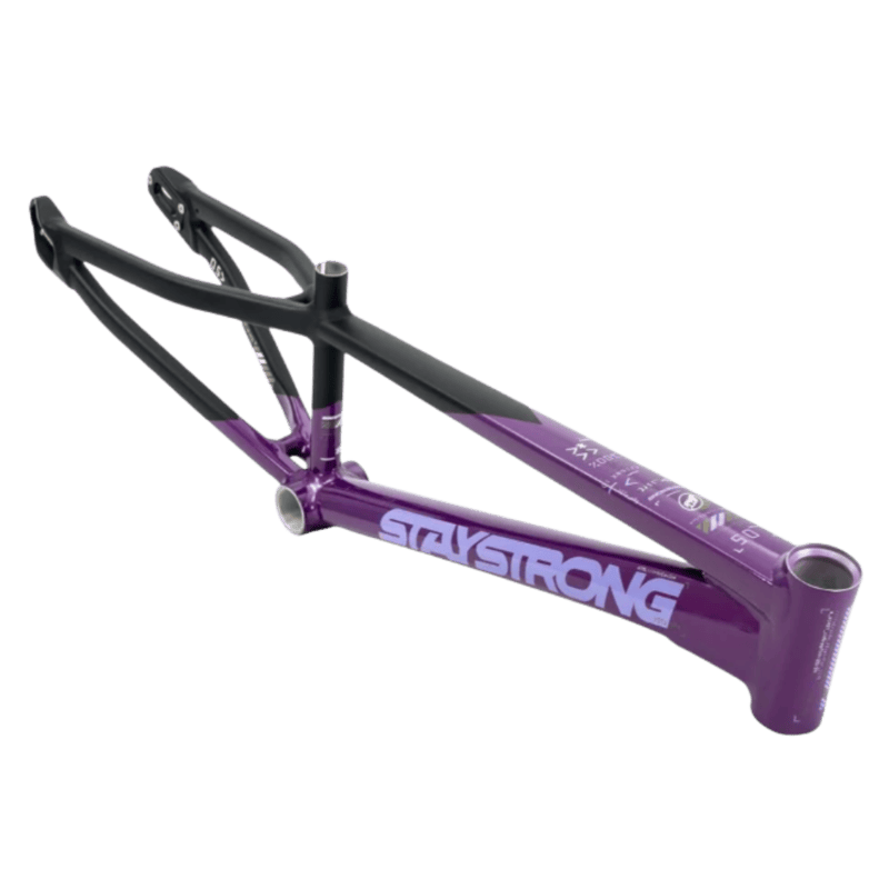Stay Strong For Life V5 Disc Alloy BMX Race Frame - Purple/Black