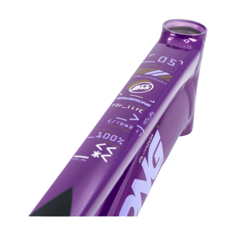 Stay Strong For Life V5 Disc Alloy BMX Race Frame - Purple/Black