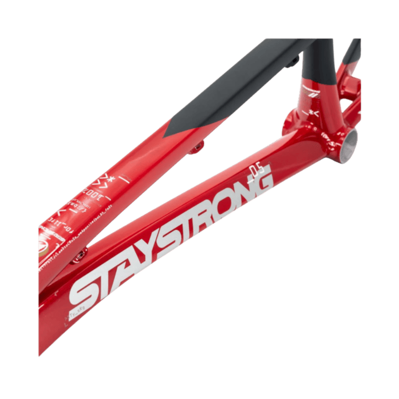 Stay Strong For Life V5 Disc Alloy BMX Race Frame - Red/Black