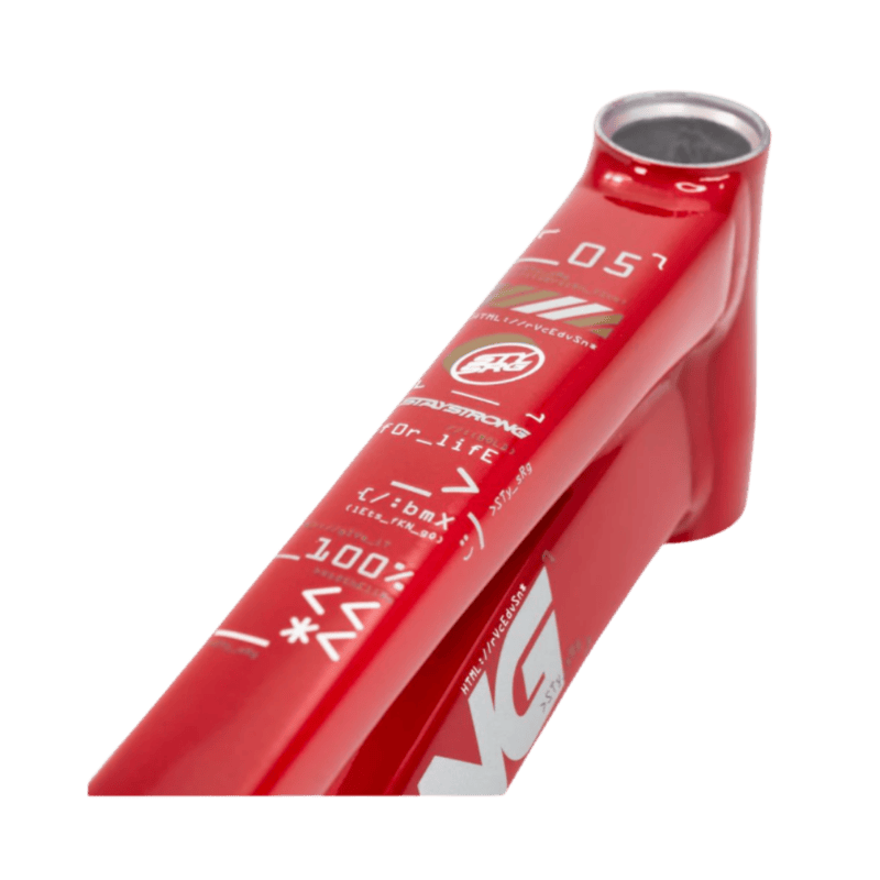Stay Strong For Life V5 Disc Alloy BMX Race Frame - Red/Black