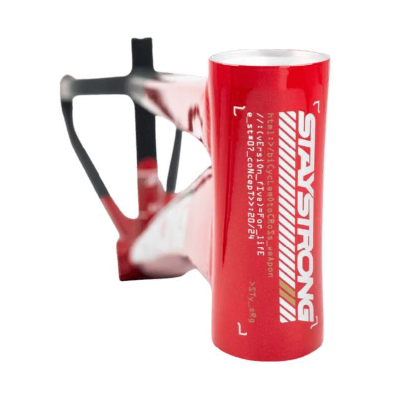 Stay Strong For Life V5 Disc Alloy BMX Race Frame - Red/Black