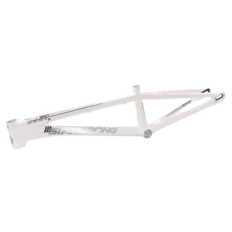 Stay Strong For Life V4 V-Brake Alloy BMX Race Frame - White