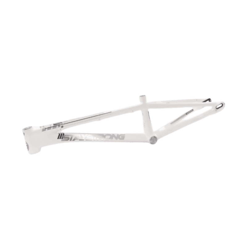 Stay Strong For Life V4 V-Brake Alloy BMX Race Frame - White