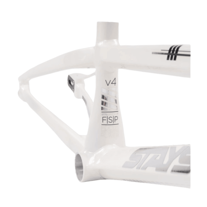 Stay Strong For Life V4 V-Brake Alloy BMX Race Frame - White