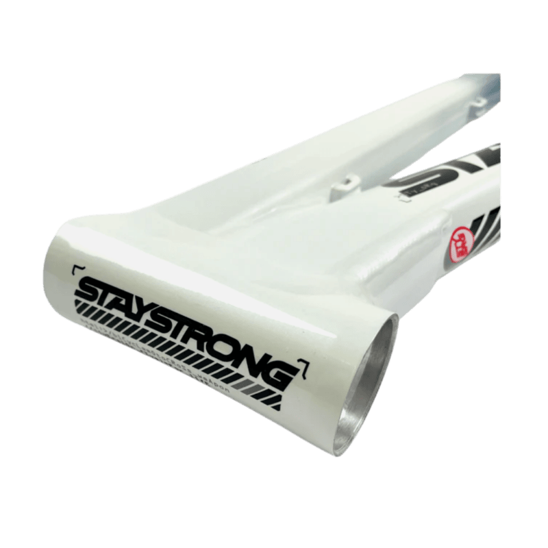 Stay Strong For Life V5 V-Brake Alloy BMX Race Frame - White/Black