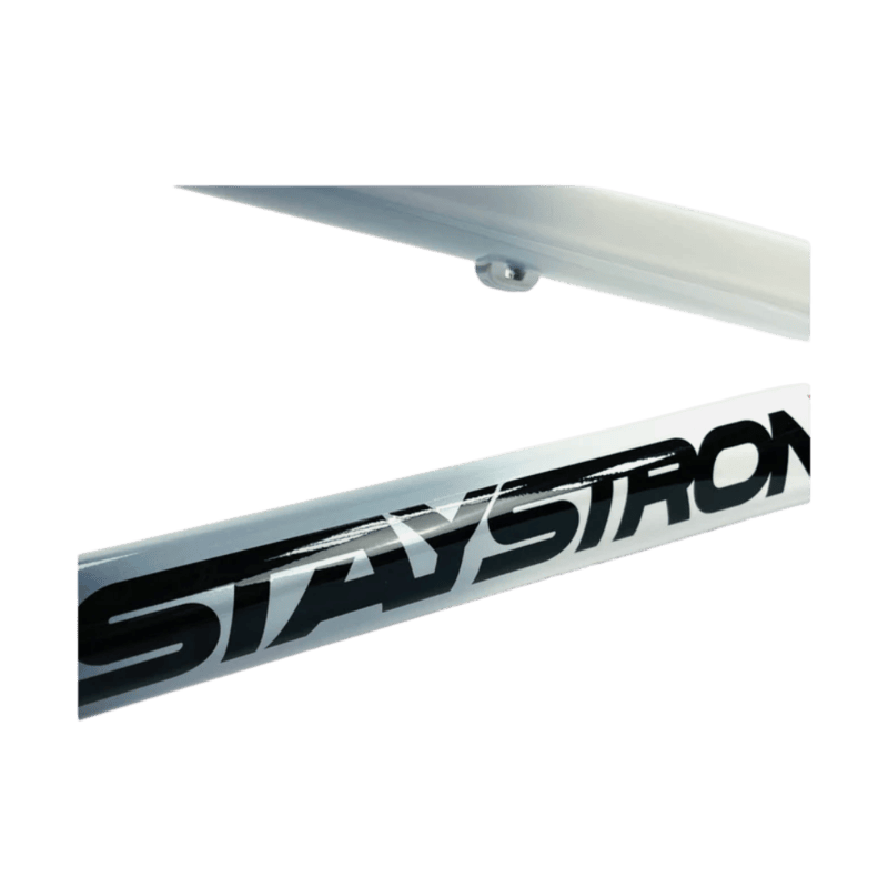 Stay Strong For Life V5 V-Brake Alloy BMX Race Frame - White/Black