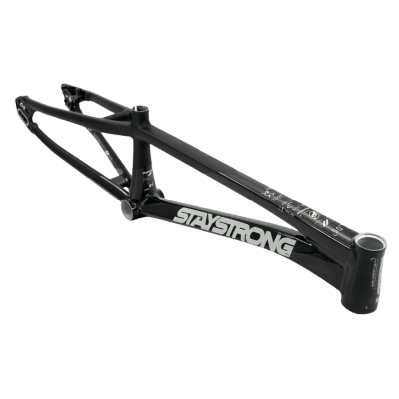 Stay Strong For Life V5 V-Brake Alloy BMX Race Frame-Black/Black - Mini