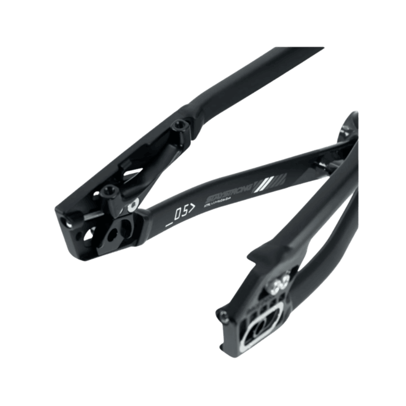Stay Strong For Life V5 V-Brake Alloy BMX Race Frame-Black/Black - Mini
