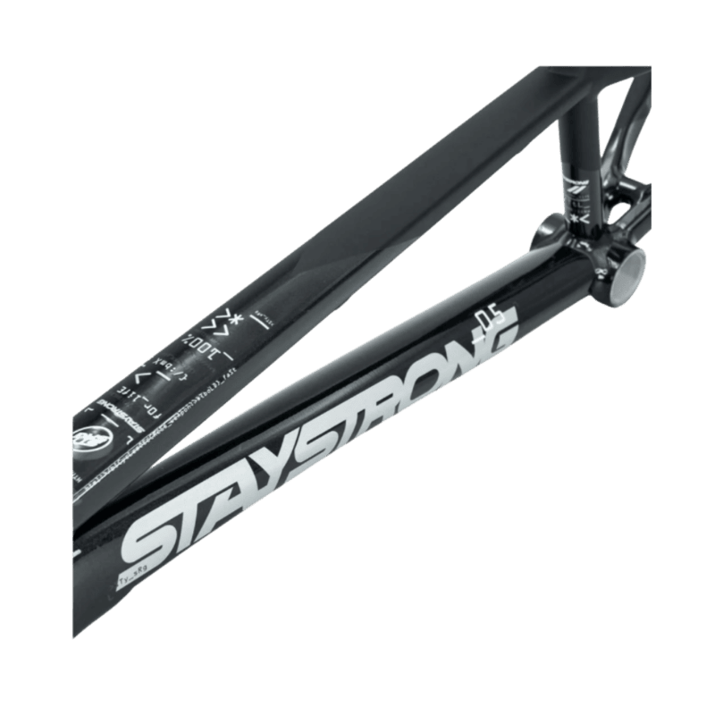 Stay Strong For Life V5 V-Brake Alloy BMX Race Frame-Black/Black - Mini