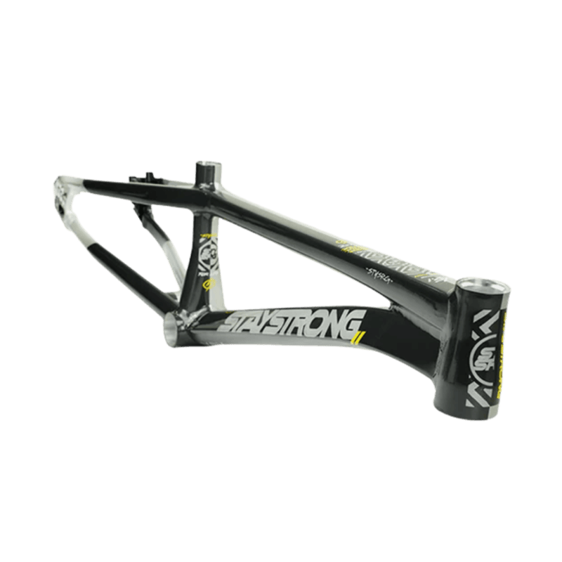 Stay Strong For Life V5.1 Disc Alloy BMX Race Frame - Charcoal/Silver - Expert XL