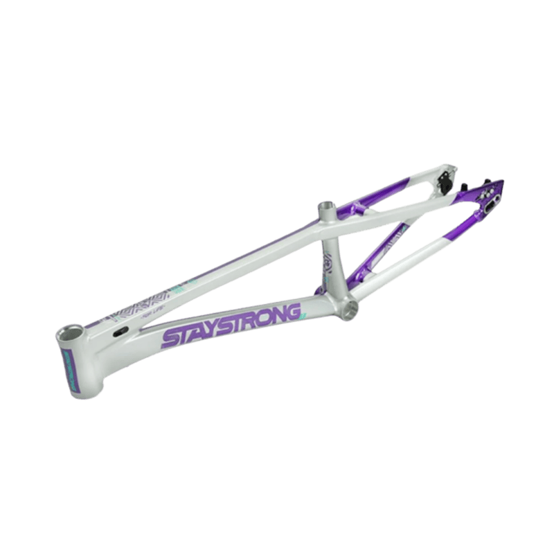 Stay Strong For Life V5.1 Disc Alloy BMX Race Frame - Purple/Silver