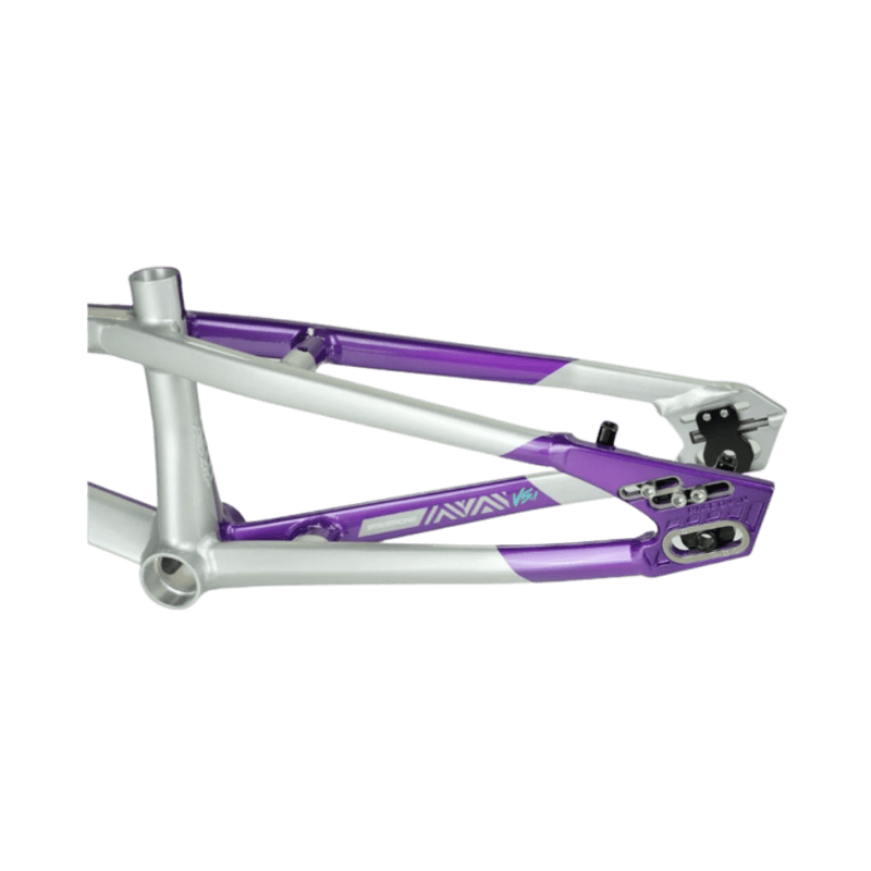 Stay Strong For Life V5.1 Disc Alloy BMX Race Frame - Purple/Silver