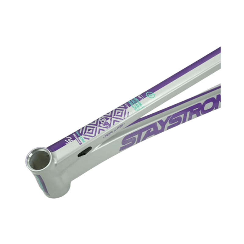 Stay Strong For Life V5.1 Disc Alloy BMX Race Frame - Purple/Silver