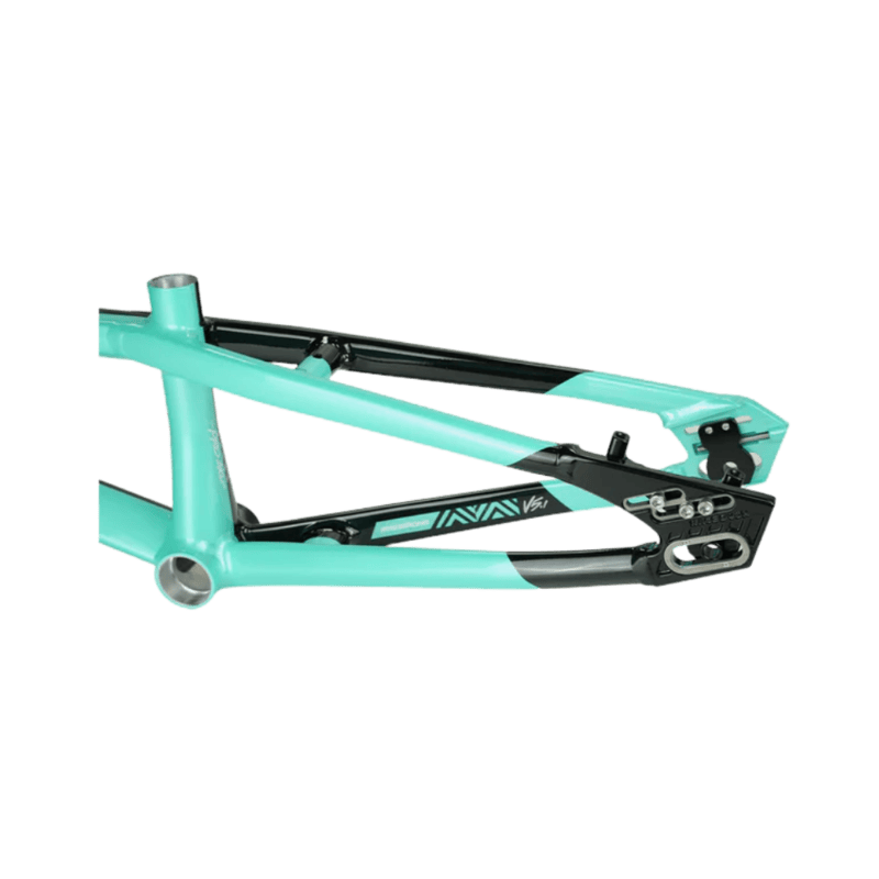 Stay Strong For Life V5.1 Disc Alloy BMX Race Frame - Tiffany/Black