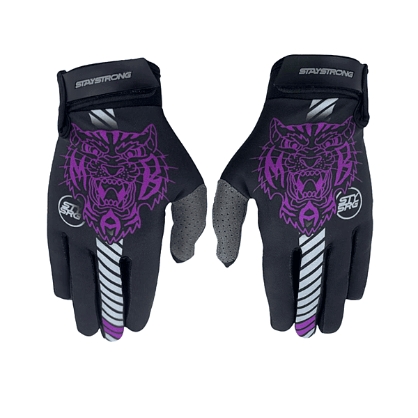 Stay Strong MAB BMX Race Gloves - Black - Adult Sizes