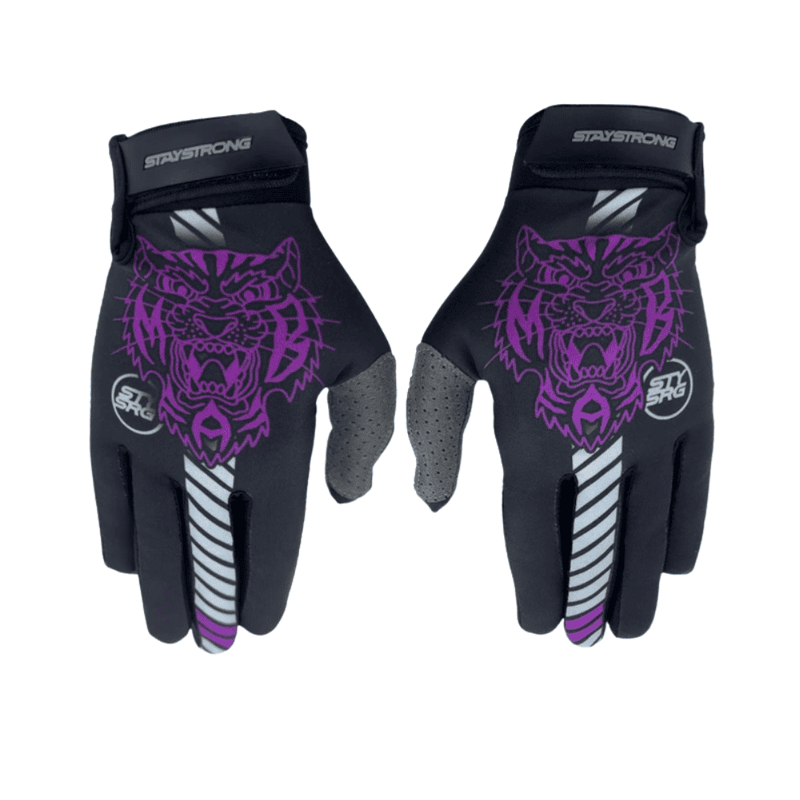 Stay Strong MAB BMX Race Gloves - Black - Adult Sizes
