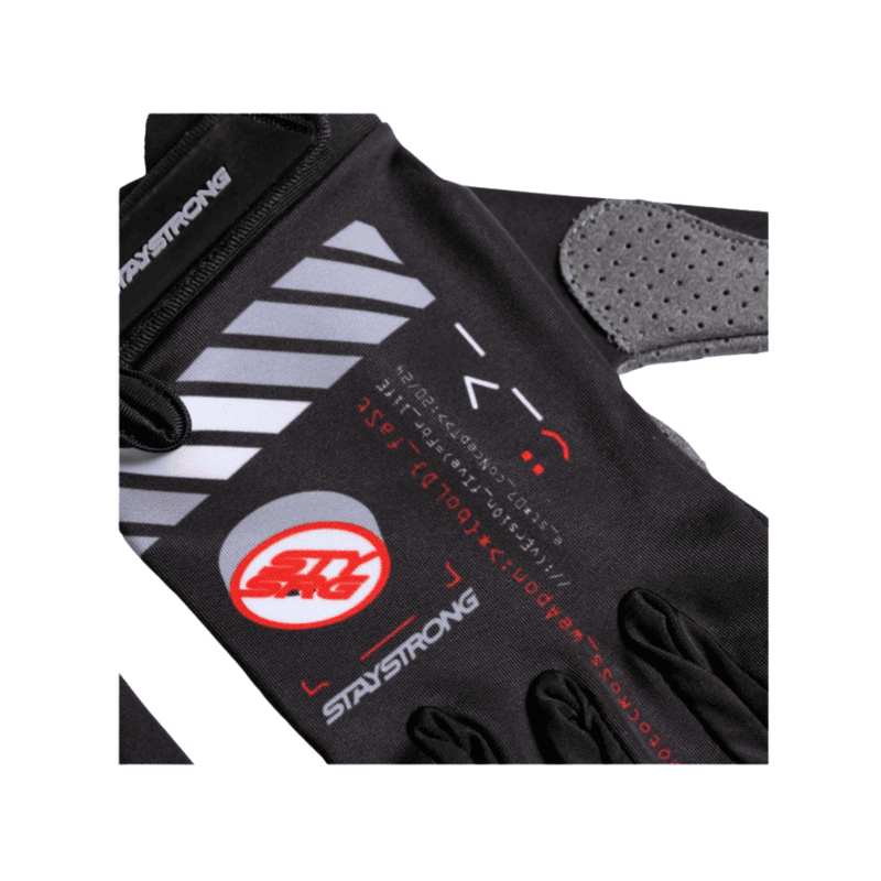 Stay Strong V5 BMX Race Gloves - Black - Adult Sizes