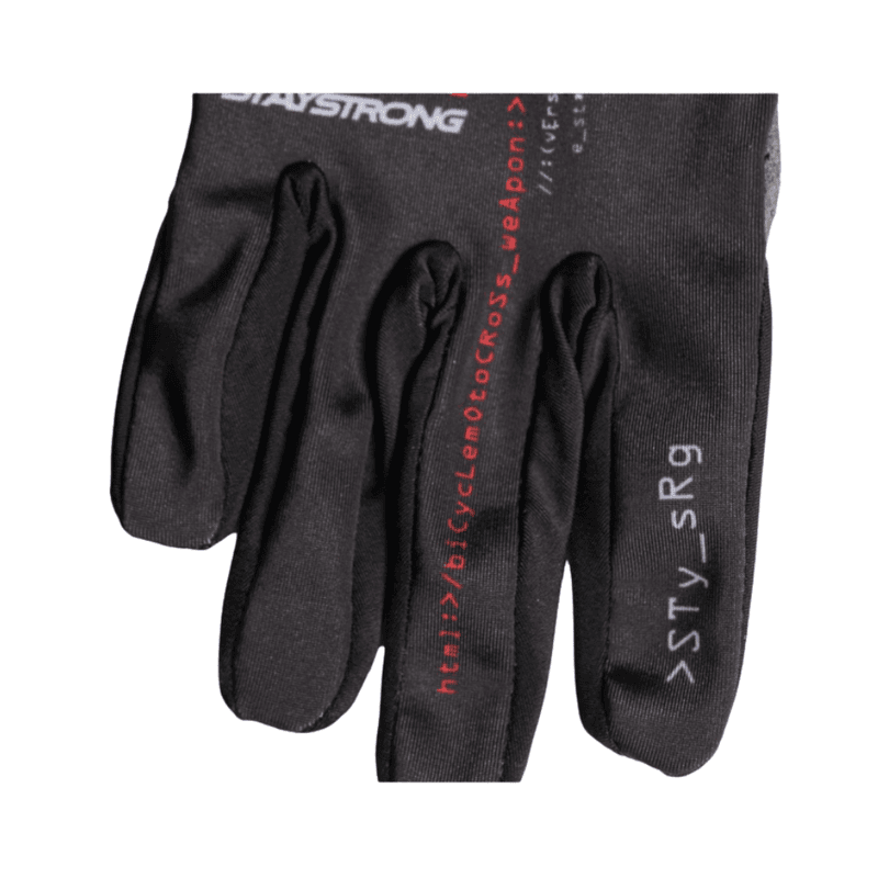 Stay Strong V5 BMX Race Gloves - Black - Adult Sizes